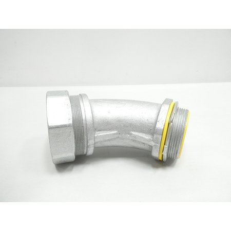 CROUSE HINDS CONNECTOR 45DEG STEEL 3IN CONDUIT FITTING LTB30045